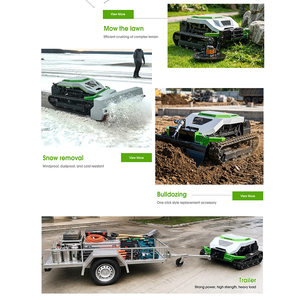 Tondeuse à gazon robotisée mini RC sur chenilles en caoutchouc, grande puissance, moteur de marque, la <span class=keywords><strong>moins</strong></span> chère au monde, pour jardin - Product Image 5