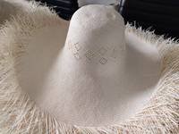 ND426 Corps de chapeau en paille américain, style croisé 1X1, 5bu, Corps de chapeau en papier japonais, Matériau pour chapeau en papier Toyo, Chapeau de cowboy en paille 5bu