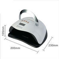 Lampe UV professionnelle ZHI JIA Sun X6 MAX 120W en plastique avec capteur de séchage et 45 perles pour le durcissement du vernis gel UV