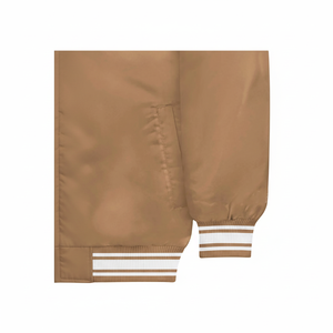 Men's Satin Bomber Baseball <b>Jacket</b> Solid Color Street Style Varsity <b>Jacket</b> Waterproof Design for Sale - Product Image 1