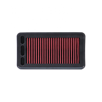 Filtre à air haute performance en coton rouge, lavable et réutilisable, remplacement direct pour Honda