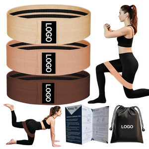 Bandes de Résistance en Tissu Antidérapant pour Hanches et Fessiers – Ensemble pour Squats, Entraînement des Jambes, Gym à Domicile, Fitness – Logo Personnalisé - Product Image 1
