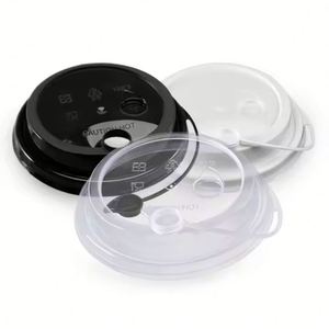 Tapa de Plástico PP de Alta Calidad a Precio de Fábrica, 90/98mm de Diámetro, Hermética, para Vasos de Té con Leche y Boba, Fabricada por Inyección - Product Image 1