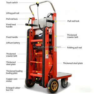 Chariots à plateforme électriques portables et pliables en métal, capacité de charge 400 kg, OEM, avec assurance commerciale - Product Image 6