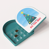 Boîte cadeau en chocolat de luxe personnalisée, emballage en papier rigide magnétique pour bonbons, biscuits et confiseries