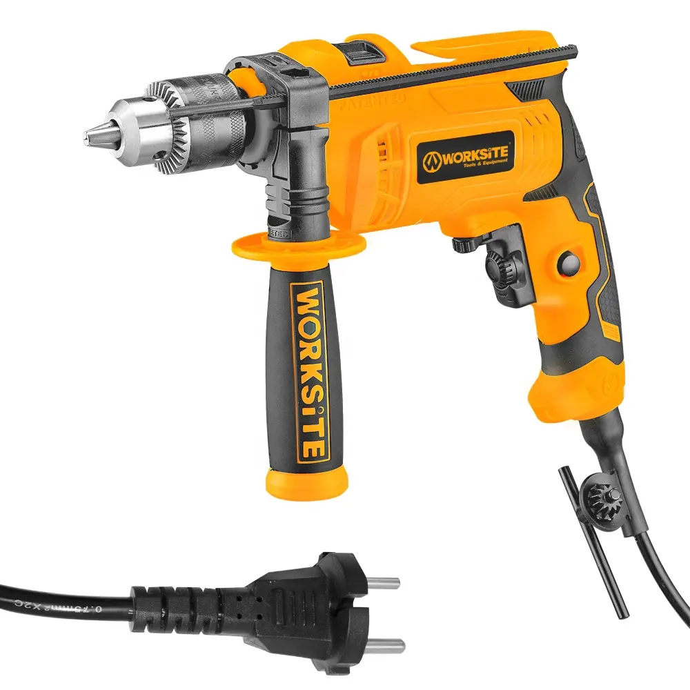 WORKSITE Electric Impact Drill Industrial 650W Wood Steel Diamond Drilling Machine 13mm Chuck Power Impact Drills