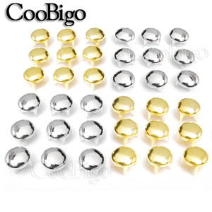 Đinh Tán Hình Tròn Nhọn 20Mm Đinh Tán Kim Loại Dây Đai Tự Làm Phong Cách Punk Phụ Kiện Thủ Công Trang Trí Túi Giày Màu Bạc Vàng # GZ001-20 - Product Image 3