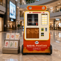Nouvelle machine distributrice automatique de peinture au sucre Panda AI, créateur d'art sucré haute vitesse, facile à utiliser, libre-service, pour usage commercial