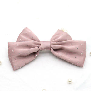 Pince à cheveux coréenne tendance avec gros nœud Pince à ressort queue de cheval <span class=keywords><strong>Barrette</strong></span> à cheveux élégante pour femmes avec <span class=keywords><strong>strass</strong></span> - Product Image 5