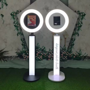 旋转Ipad照相亭超亮度发光二极管灯亭外壳便携式婚礼派对自拍亭机 - Product Image 1