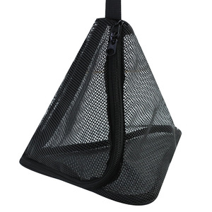 Triangular Mesh Drying Net Bag Foldable Storage Hanging Basket For Camping Picnic Outdoor Use Black Portable - Product Image 4