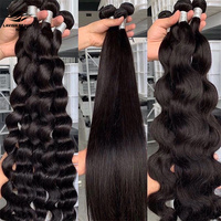 Lavishbeauty RTS Super Virgin Brazilian Hair Bouncy Machine Double Weft Non-Remy Luxury Hair Bundles Minimal Shedding No Tangle