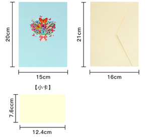 <span class=keywords><strong>Carte</strong></span> <span class=keywords><strong>de</strong></span> vœux 3D papillon en papier d'art bleu scellé pour la Saint-Valentin, la Fête des Mères, la Fête des Enseignants, bouquet <span class=keywords><strong>de</strong></span> fleurs, impression couleur - Product Image 6