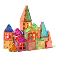 Venta caliente venta al por menor bloques de construcción magnéticos mármol ejecutar Dimensiones personalizadas para juguetes educativos para niños