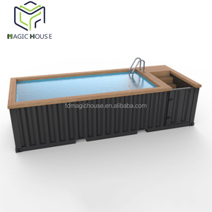 Magic <span class=keywords><strong>House</strong></span> Container Vận Chuyển Nhà Máy Thiết Kế Mới 2022 Giá Hồ Bơi Container Biển Di Động 20ft 40ft - Product Image 5