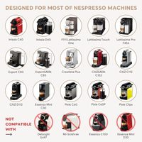 Capsules de café rechargeables en acier inoxydable Dosettes de café en acier inoxydable compatibles avec les machines Original Line