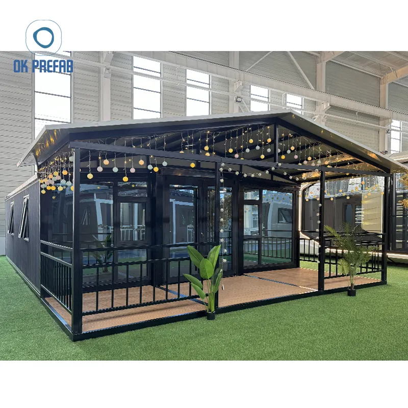 Luxury Modern Easy Installation Portable Movable Container Offices Homes Modular 40Ft Tiny Extendable Prefabricated House