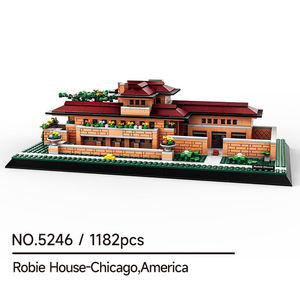 Wange 5246 - Juego de Construcción de Bloques de Rompecabezas Personalizados de la Casa Robie, Atracción Arquitectónica Famosa, Modelo de Juguete para Niños, Regalo - Product Image 6