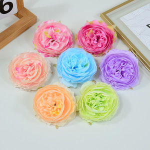 Têtes de fleurs de pivoine artificielles Dongchen Crafts en soie, haute simulation, pour décoration de mariage et de maison, fleurs de renoncule - Product Image 1