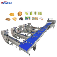 Machines de ligne d'emballage automatiques multifonctions HPX-FDZT4 pour la cuisson de muffins, de gaufrettes, de biscuits et de nouilles instantanées