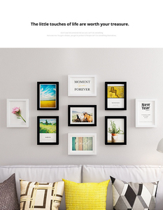 Khung ảnh cắt dán khung ảnh 10 gói 11x14 <span class=keywords><strong>8x10</strong></span> 5x7 khung ảnh cho phòng trưng bày tường trang trí bảng hiển thị kính mực đen - Product Image 5