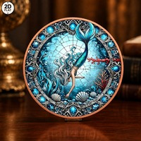 Pièce de monnaie en cuivre pur 999 de 1 oz, imprimée en couleur 2D, épaisseur 3 mm, bord plat, haute relief