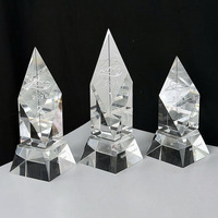 Trophées en cristal transparent de haute qualité, souvenirs d'entreprise personnalisés, cadeaux, décoration artisanale MH-J0961