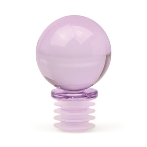 Bouchon de bouteille en verre Moony, bouchons à vin violets - Product Image 1