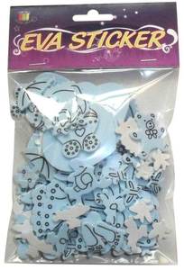 Autocollants en mousse EVA colorés, étiquettes artisanales faites à la main, en forme d'animaux, 10 pièces - Product Image 6