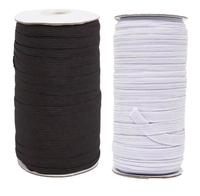 Bande élastique tressée/cordon élastique tricoté extensible blanc pour accessoires de couture