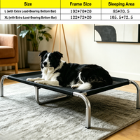 Lit de chien portable surélevé - Lit de chien pliable et lavable pour l'extérieur