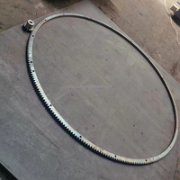 Crémaillère à engrenages droits Skylon M3 29*2 personnalisée, diamètre 800 mm, cercle complet, utilisée pour les halls d'exposition et les supports pivotants