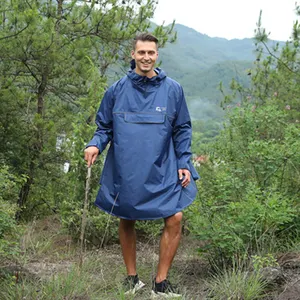 Geri dönüşümlü malzeme yeni eva pvc pu tpu moda açık tırmanma kamp yürüyüş yağmurluk yağmurluk panço high-end yağmurluk