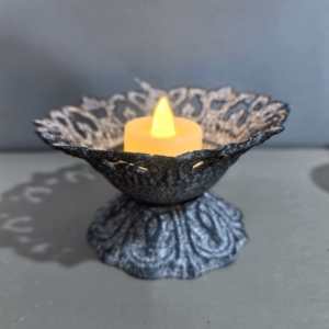 Portacandele Vintage in Ferro per Natale, Casa e Giardino, Rustico Fatto a Mano, Decorativo da Tavolo con Luce Romantica - Product Image 3