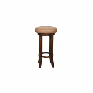 Premium Quality Modern Wooden Bar <b>Stool</b> with Round <b>Seat</b> Laser Stitch Upholstered Finish for Dining Room and Patio - Product Image 2