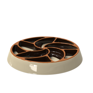 Özel Geniş Sığ Köpek Bulmaca Besleyici Ağır Kaymaz Seramik Köpek Kasesi Büyük Köpekler İçin Yavaş Besleyici Kaseler - Product Image 4