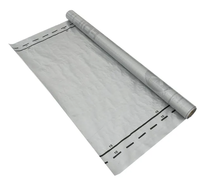 Barrière vapeur Kingway 1,5*50m, feuille de diffusion multicouche argentée à haute résistance, 75 mètres carrés/rouleau