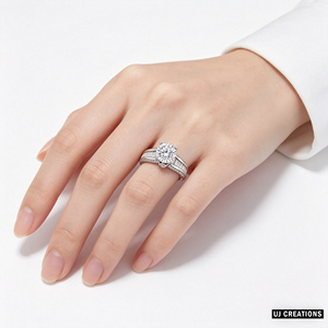<b>Custom</b> Silver|10K|14K|18K Solid Gold 1.50 Carat Round Lab Grown Diamond Wedding <b>Ring</b> VVS-VS Quality Brilliant Cut <b>Ring</b> - Product Image 3