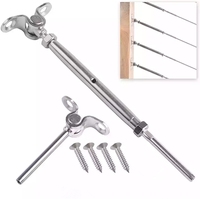 Wire Rope Terminal Cable Railing Invisible Hardware Swage Threaded Stud Terminal Hidden for Stair Balustrades