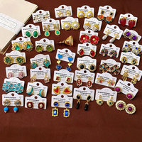 100 Pièces de Boucles d'Oreilles Vintage Médiévales Simples et Polyvalentes, Style Palais, Tendance Luxe Léger, Vente en Gros
