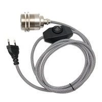 Ensemble de cordon de lampe personnalisé avec prise CE et variateur d'intensité, cordon de lampe pour luminaire suspendu