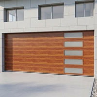 Panneau isolant pour porte de garage automatique moderne en acier galvanisé imperméable à l'eau Surface finie Sécurité Portes de garage en acier