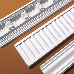 Modanatura Decorativa in PU di Alta Qualità, Cornice in Poliuretano Impermeabile, Spessore 10mm, Lunghezza 2,4M, Facile Installazione per <span class=keywords><strong>Casa</strong></span> - Product Image 1