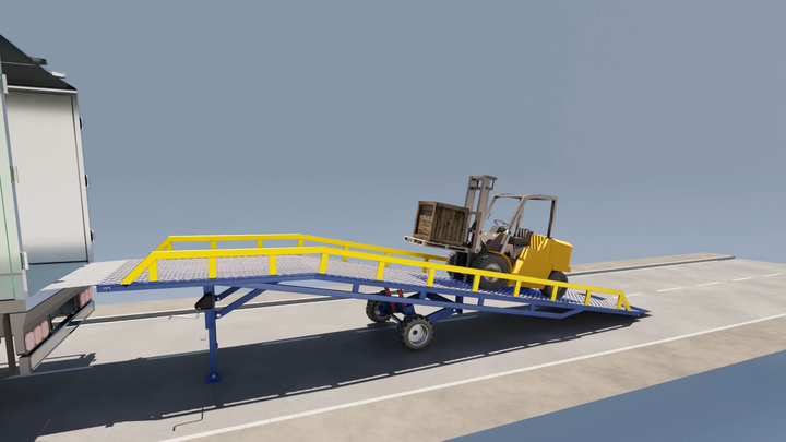 8-10 Ton Container Ramp Bridge Loading and Unloading Dock Ramp ...