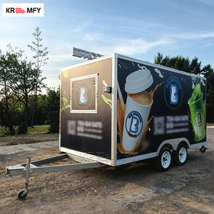 Remorque alimentaire de 4 m avec barre de remorquage, cuisine entièrement équipée, chariot à café et bonbons avec service de frites - Product Image 6