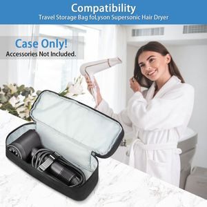 Estuche de Viaje para Secador de Pelo, Bolsa de Almacenamiento Portátil para Herramientas de Peinado, Bolsa de Transporte Resistente al Calor para Secador de Pelo y Rizador - Product Image 4