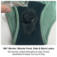 Culotte menstruelle en bambou OEM en gros, avec doublure en coton, grande taille, réutilisable, pour flux abondant, anti-fuite