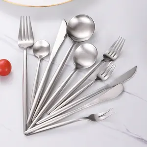 Stainless Steel Cutlery Western Wedding Premium Banquet Eco-friendly Nordic Style Full Set Fork Spoon Cutlery Set