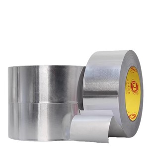Bjs Fire Retardant Aluminum Foil Tape 0.06mm 300C High Temperature Resistant Waterproof Moisture Proof Shielding Tape - Product Image 2