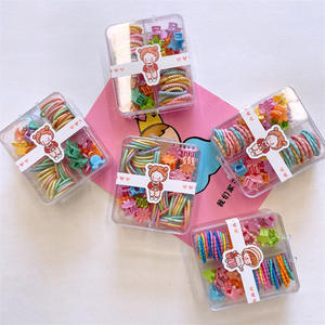 YUCAT gros mignon enfants coréen pinces pinces à cheveux accessoires bébé cheveux cravate griffe ensemble avec boîte pour filles enfants - Product Image 3